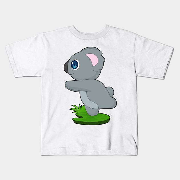 Koala Yoga Fitness Gymnastics Kids T-Shirt by Markus Schnabel